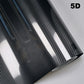 Carbon fiber vinyl wrap roll with '5D' text on a gray background