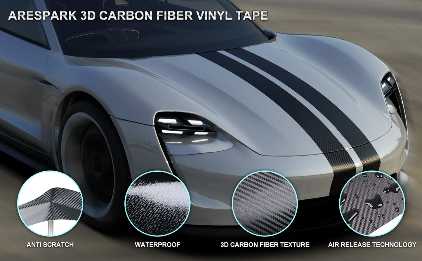 Carbon Fiber Car Body Vinyl Wrap Matt
