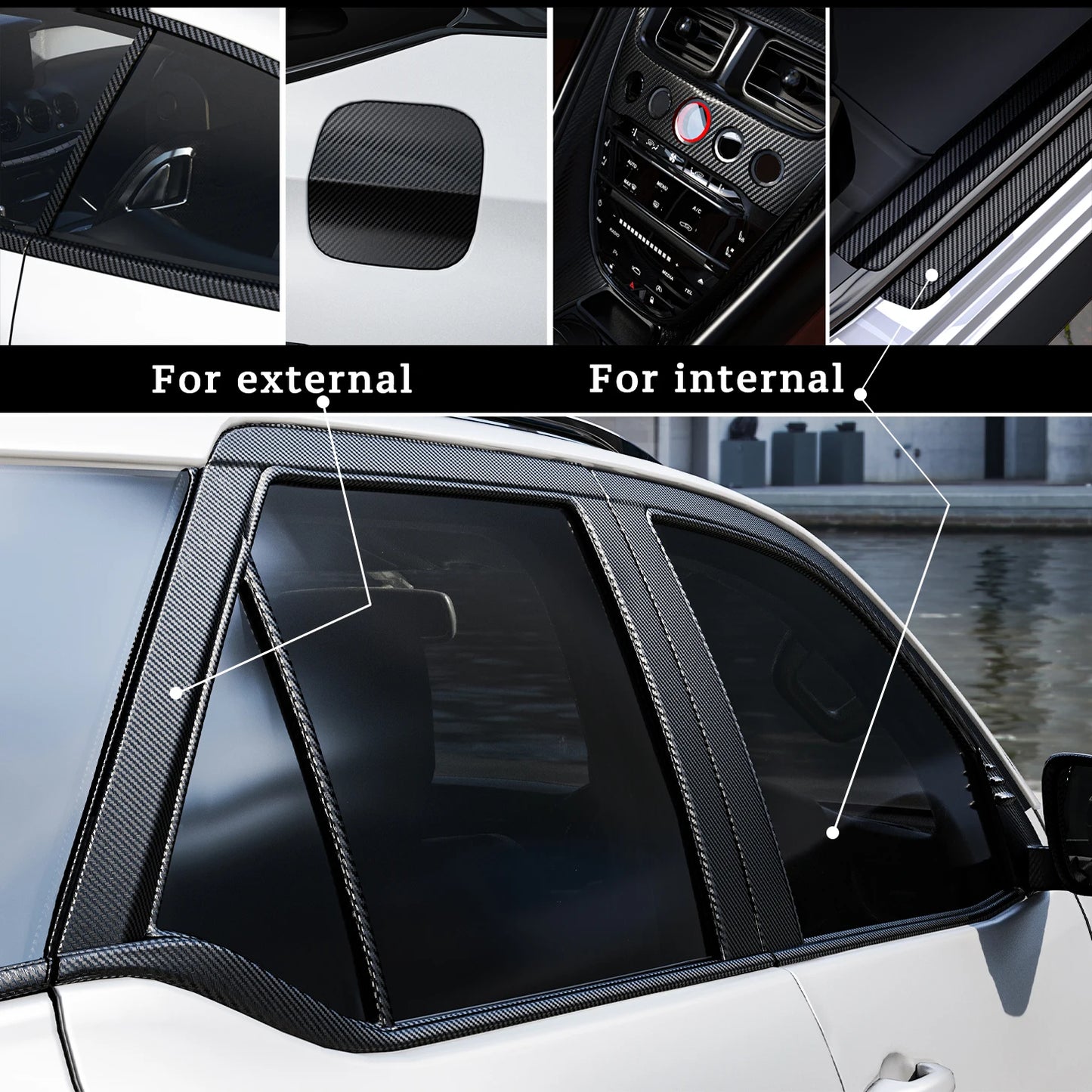 Carbon Fiber Car Body Vinyl Wrap Matt